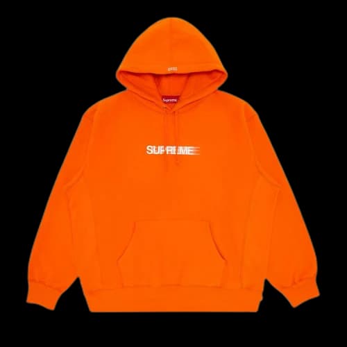 Supreme Motion Logo Hooded Sweatshirt 'Orange'