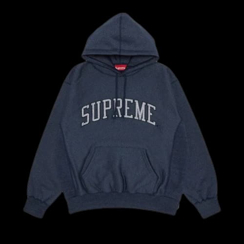 Supreme Glitter Arc Hooded Sweatshirt 'Navy'