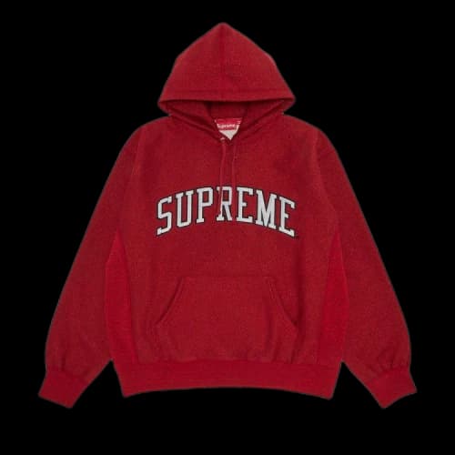 Supreme Glitter Arc Hooded Sweatshirt 'Red'