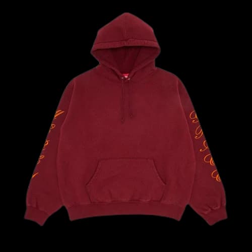 Supreme Patches Spiral Hooded Sweatshirt 'Cardinal'