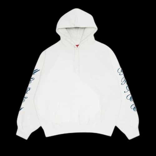 Supreme Patches Spiral Hooded Sweatshirt 'White'