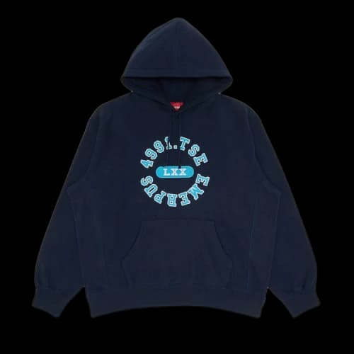 Supreme Reverse Hooded Sweatshirt 'Navy'