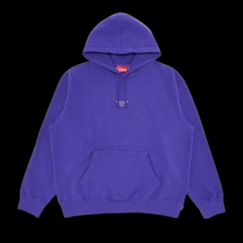 Supreme World Famous Micro Hooded Sweatshirt 'Purple'