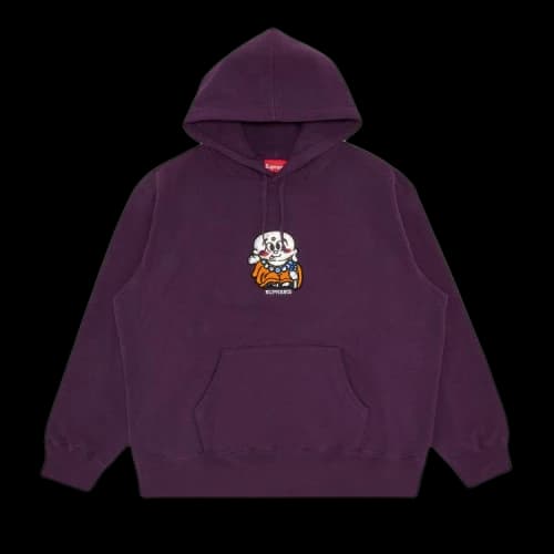 Supreme AOI Buddha Hooded Sweatshirt 'Eggplant'