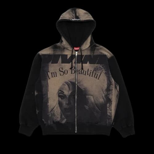Supreme Divine Zip Up Hooded Sweatshirt 'Black'