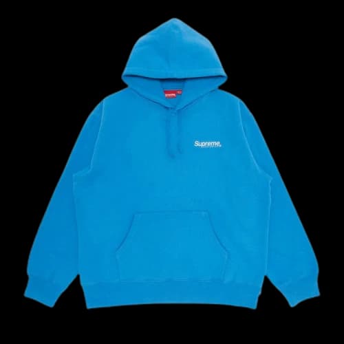 Supreme Worldwide Hooded Sweatshirt 'Blue'