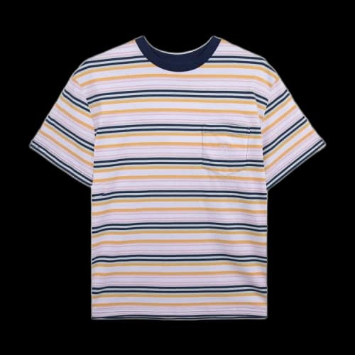 GOLF WANG Grand Logo Striped Pocket Tee 'Navy Combo'