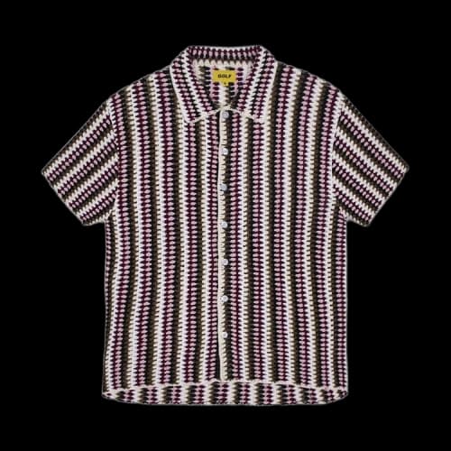 GOLF WANG Crochet Camp Shirt 'Pink Combo'