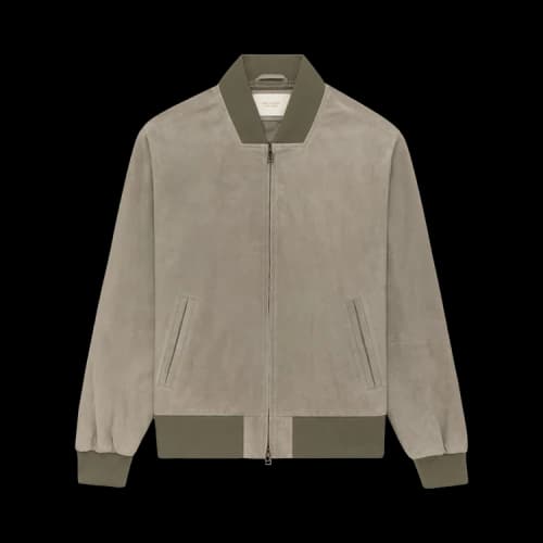 Aimé Leon Dore Suede Bomber Jacket 'Laurel Oak'