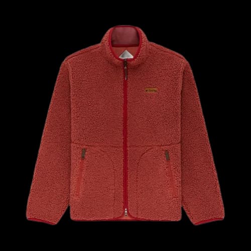 Aimé Leon Dore Full-Zip Deep Pile Fleece Jacket 'Marsala'