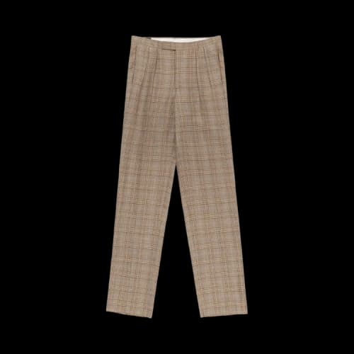 Aimé Leon Dore Double Pleated Plaid Dress Pants 'Brown'