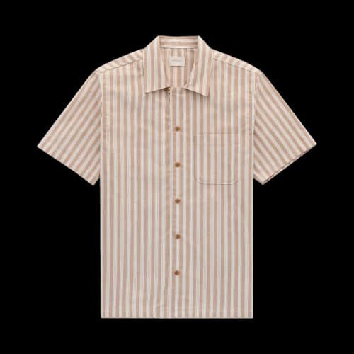 Aimé Leon Dore Striped Leisure Shirt 'Khaki Stripe'