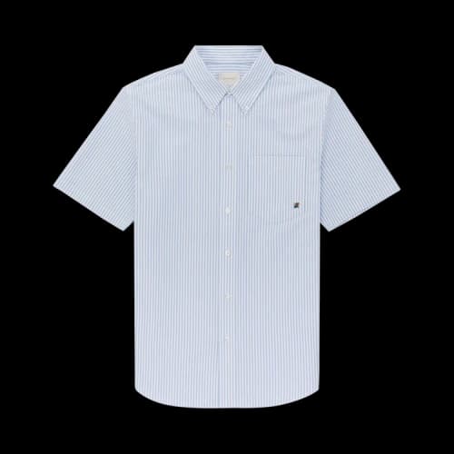 Aimé Leon Dore Crest Short-Sleeve Oxford Shirt 'Blue'