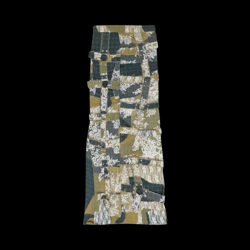 Who Decides War Affinity Grid Bondage Maxi Skirt 'Blue'