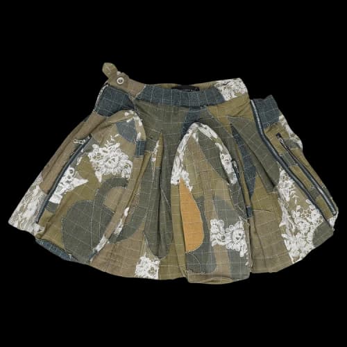 Who Decides War Window Pocket Cargo Maxi Skirt 'Blue'