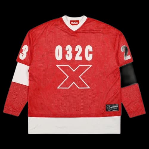 032C Lax Layered Long-Sleeve 'Red'