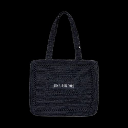 Aimé Leon Dore Crochet Tote Bag 'Navy'