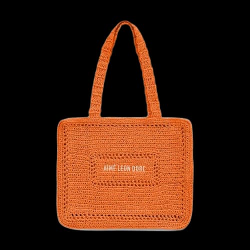 Aimé Leon Dore Crochet Tote Bag 'Orange'