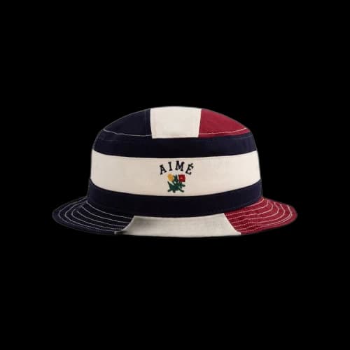 Aimé Leon Dore Colorblock Crest Bucket Hat 'Pristine'