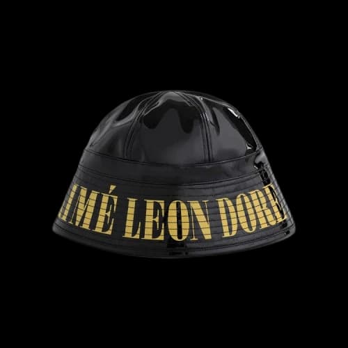 Aimé Leon Dore Patent Leather Bell Bucket Hat 'Jet Black'
