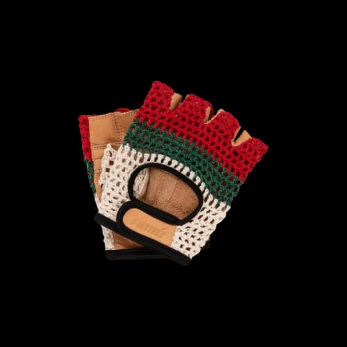 Aimé Leon Dore Crochet Cutoff Cycling Gloves 'Tan'