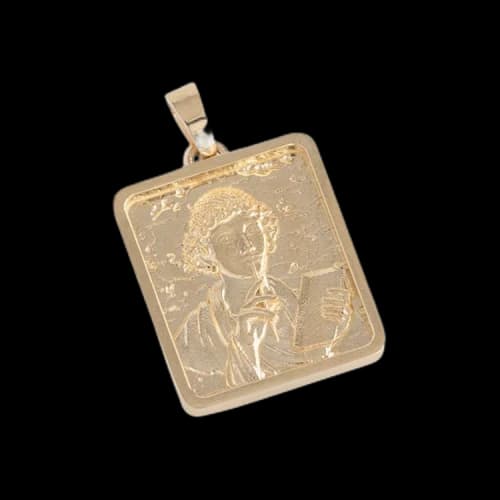 Aimé Leon Dore Sappho Poet Pendant 'Gold'