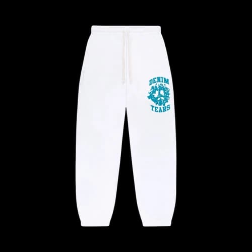Denim Tears University Sweatpants 'White'