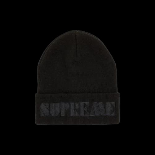 Supreme Stencil Beanie 'Black'