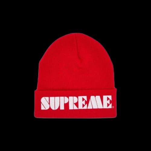 Supreme Stencil Beanie 'Red'