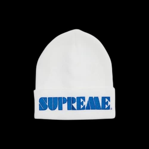 Supreme Stencil Beanie 'White'