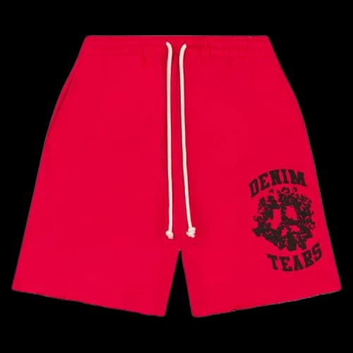 Denim University Sweat Shorts 'Red'