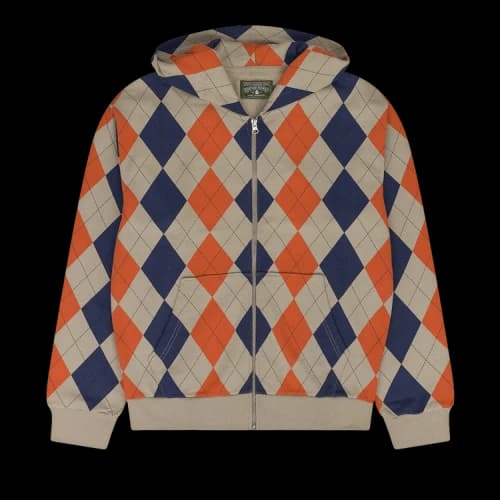 Denim Tears Intarsia Zip Hoodie 'Beige'