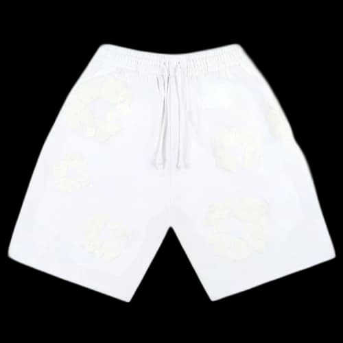 Denim Tears Mono Cotton Wreath Shorts 'White'