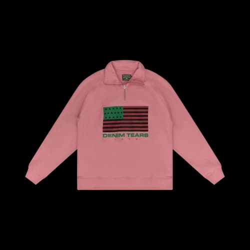 Denim Tears 1619 Quarter Zip 'Pink'