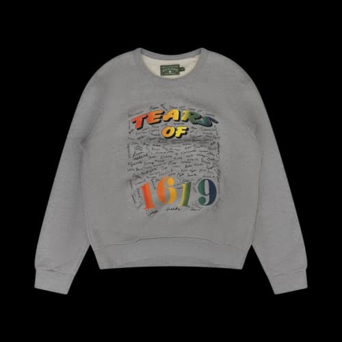 Denim Tears Tears Of 1619 Crewneck 'Grey'