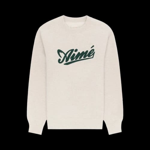 Aimé Leon Dore Cycling Logo Crewneck Sweatshirt 'Oatmeal'
