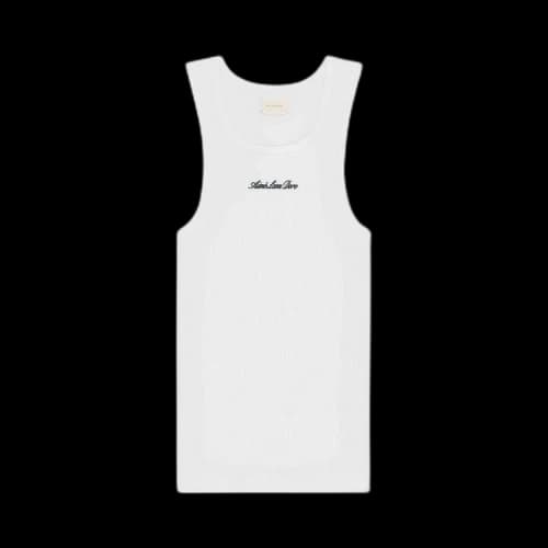 Aimé Leon Dore Embroidered Logo Tank Top 'Bright White'
