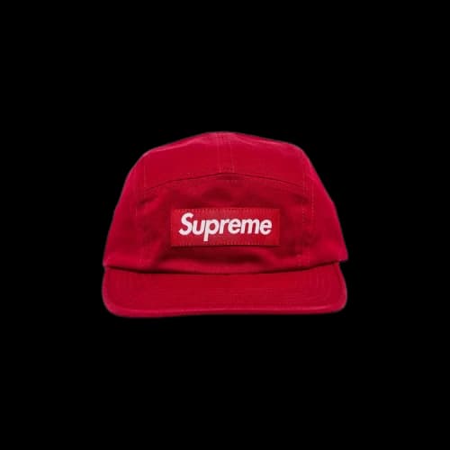 Supreme Washed Chino Twill Camp Cap 'Red'