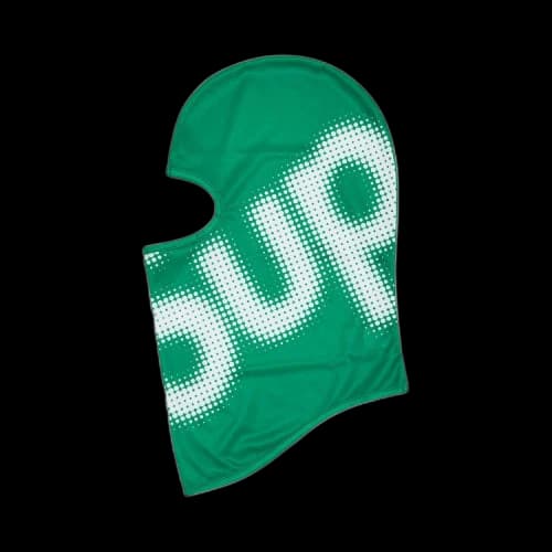 Supreme Halftone Lightweight Balaclava 'Green'