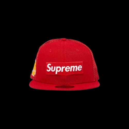 Supreme Box Logo Mesh Back New Era 'Red'