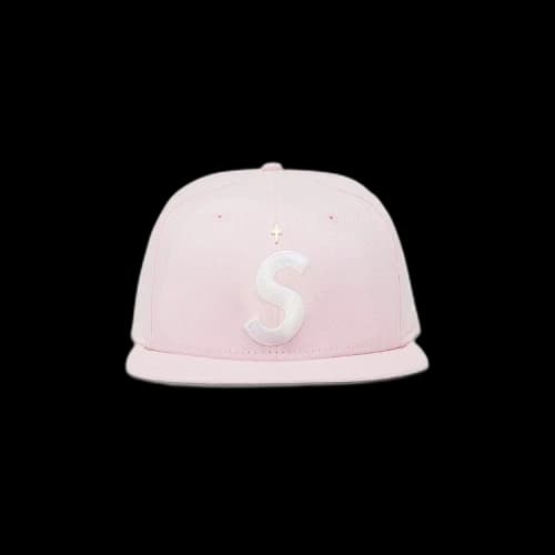 Supreme Gold Cross S Logo New Era 'Pink'