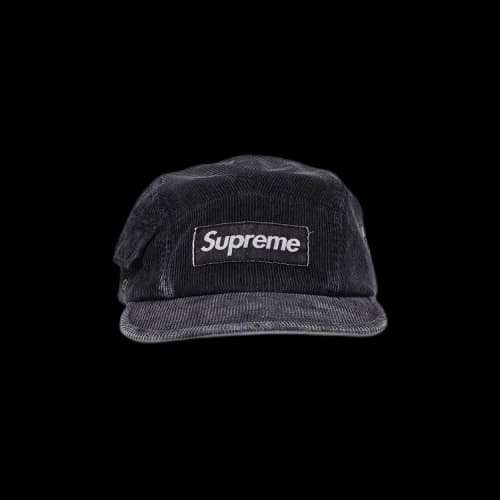 Supreme Corduroy Pocket Camp Cap 'Black'