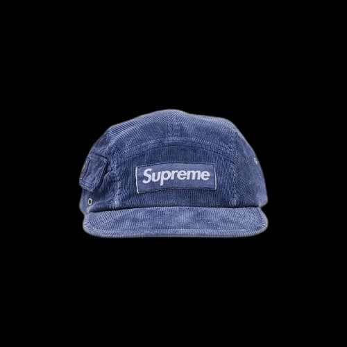 Supreme Corduroy Pocket Camp Cap 'Blue'