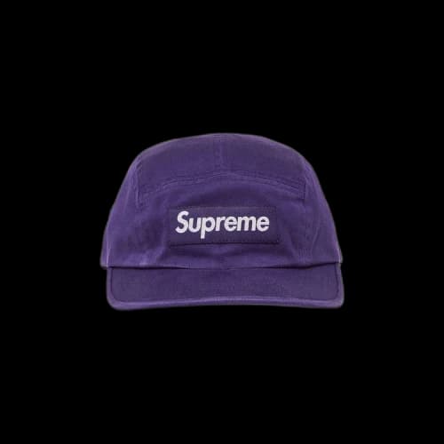 Supreme Washed Chino Twill Camp Cap 'Purple'