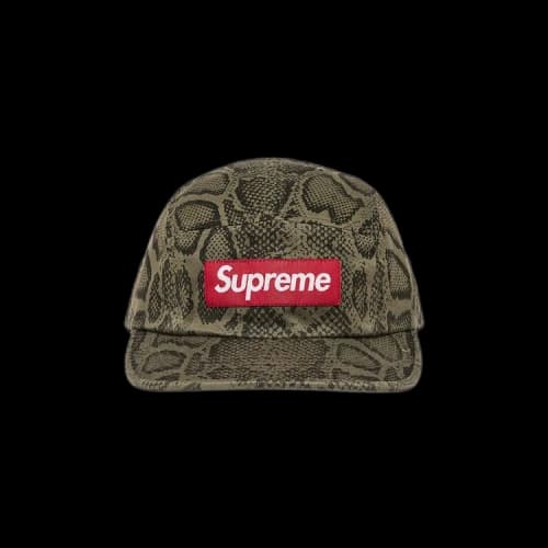 Supreme Washed Chino Twill Camp Cap 'Snake'