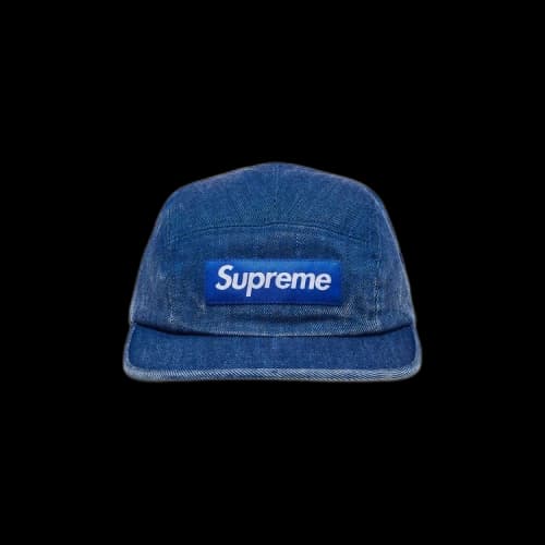 Supreme Coated Denim Camp Cap 'Royal'