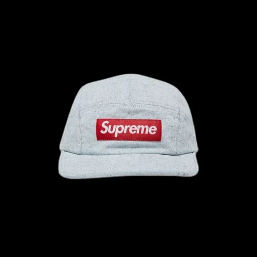 Supreme Coated Denim Camp Cap 'White'