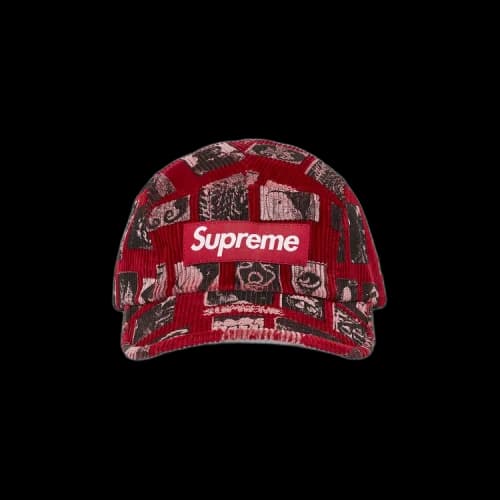 Supreme Weirdo Dave Corduroy Camp Cap 'Red'