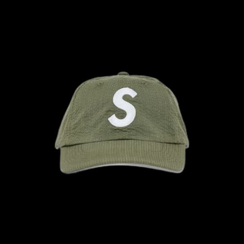 Supreme Seersucker S Logo 6-Panel 'Green'