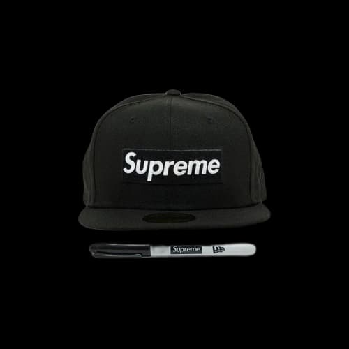 Supreme Sharpie Box Logo New Era 'Black'